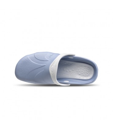 ZUECO FELIZ CAMINAR ASANA CELESTE/BLANCO
