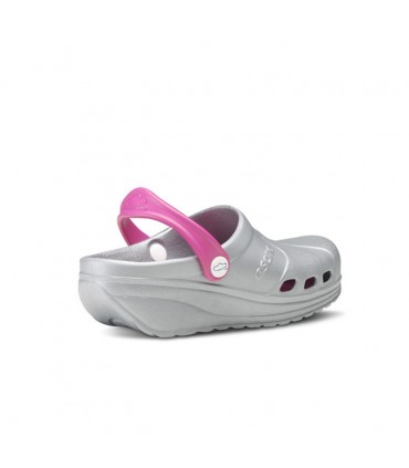 ZUECO FELIZ CAMINAR ASANA PLATA/FUXIA