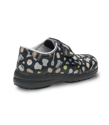 ZAPATOS FELIZ CAMINAR ATOM HOSTELERIA NEGRO