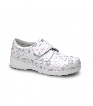 ZAPATOS FELIZ CAMINAR ATOM SANITARIO BLANCO