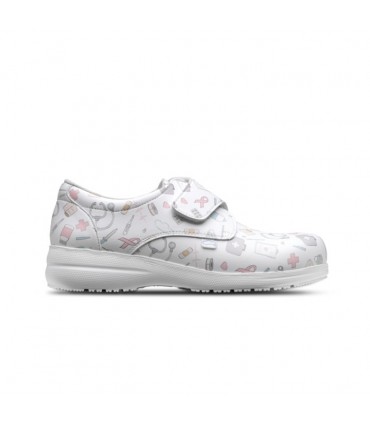 ZAPATOS FELIZ CAMINAR ATOM SANITARIO BLANCO