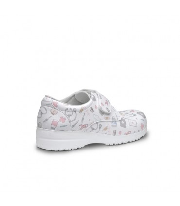 ZAPATOS FELIZ CAMINAR ATOM SANITARIO BLANCO