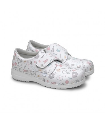 ZAPATOS FELIZ CAMINAR ATOM SANITARIO BLANCO
