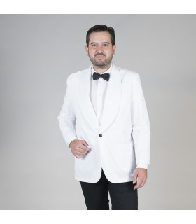 CHAQUETILLA SMOKING 1 BOTON BLANCA