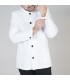 CHAQUETA HOMBRE CUELLO MAO BLANCA