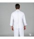 CHAQUETA COCINA UNISEX ARIAS TEJIDO RECICLADO MICROFIBRA BLANCA