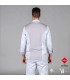 CHAQUETA COCINA UNISEX BELTRAN TEJIDO RECICLADO Y ORGANICO KLOPMAN GRIS PERLA