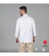 CHAQUETA COCINA UNISEX HARO TEJIDO RECICLADO Y ORGANICO KLOPMAN BLANCO