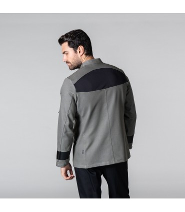 CHAQUETA COCINA HOMBRE VARGAS GRIS