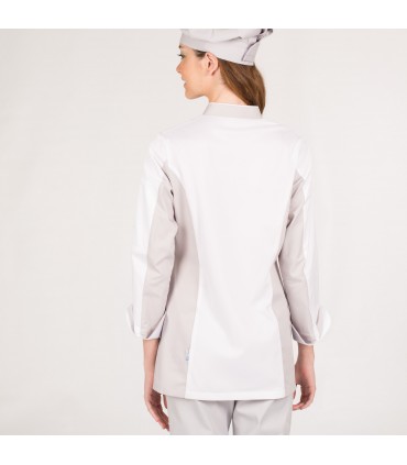 CHAQUETA COCINA MUJER IRIS BLANCA