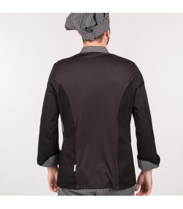 CHAQUETA COCINA HOMBRE HECATE NEGRA