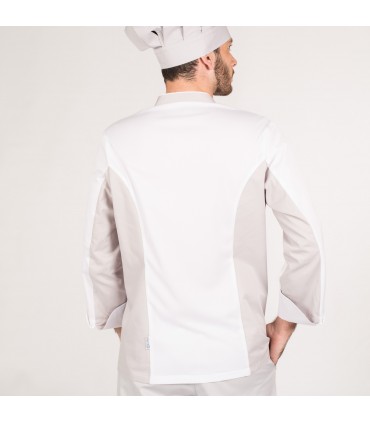 CHAQUETA COCINA HOMBRE CRATOS BLANCA
