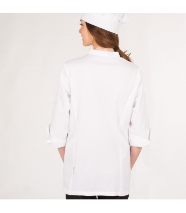 CHAQUETA COCINA MUJER GALATEA BLANCA