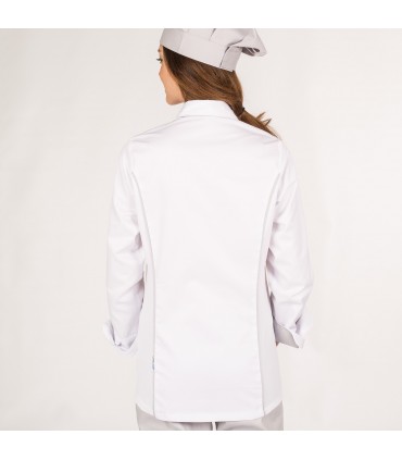 CHAQUETA COCINA MUJER ATENEA BLANCA