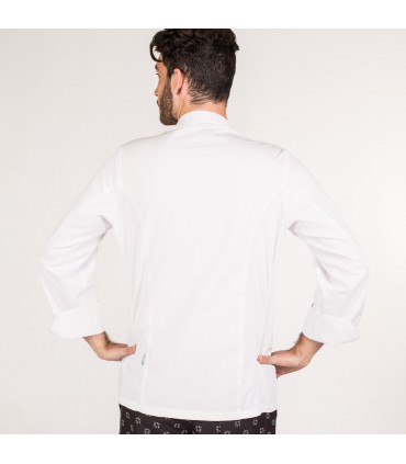 CHAQUETA COCINA HOMBRE HERACLES BLANCA