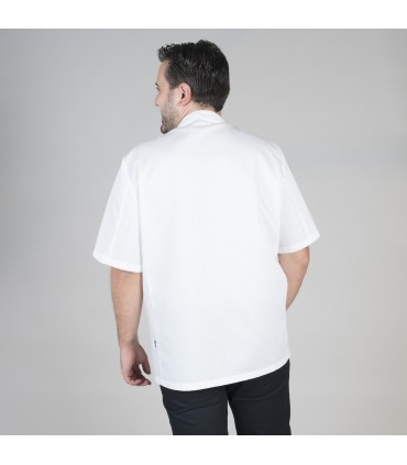 CHAQUETA COCINA UNISEX PLANA M/C