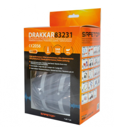 DRAKKAR Protector auditivo doble carcasa SNR 31 dB