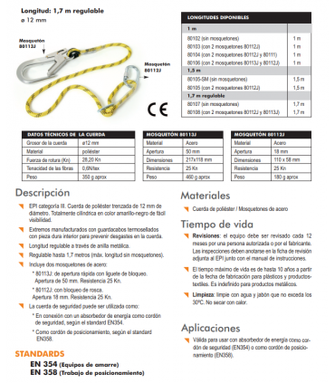 ELBRUS 50R, kit con arnés 80050+ 80108 regulable+80124