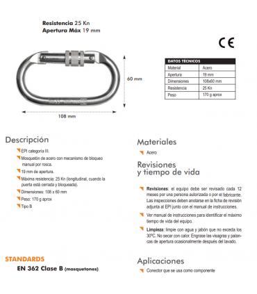 ELBRUS 50R, kit con arnés 80050+ 80108 regulable+80124