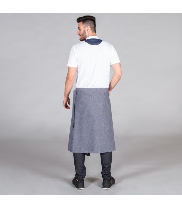 DELANTAL FRANCES CON HEBILLA INDIGO T-G