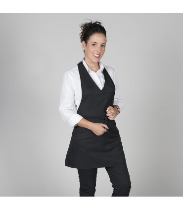 DELANTAL BISTRO SARGA POLIESTER  80X65 CM