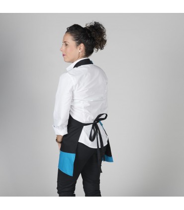 DELANTAL BISTRO COMBINADO 80X65 CM