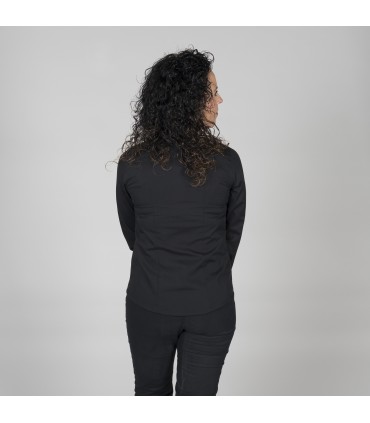 BLUSA MUJER BOTON OCULTO M/L POPELIN