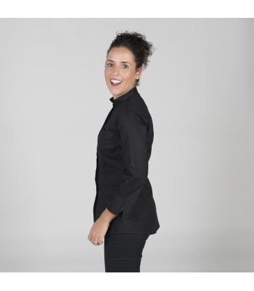 BLUSA MUJER C/MAO MANGA 3/4 ALGODON ELASTICO