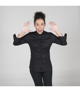 BLUSA MUJER C/MAO MANGA 3/4 ALGODON ELASTICO