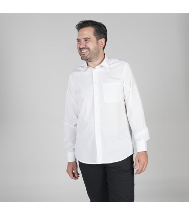 CAMISA HOMBRE M/LARGA POPELIN BLANCO
