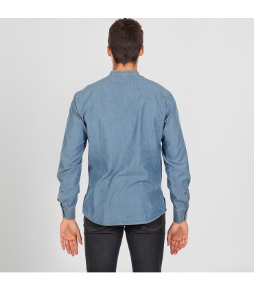CAMISA HOMBRE ROMEO SLIM FIT TEJANO INDIGO LAVADO