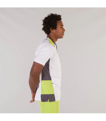 BLUSA HOMBRE AITOR ELASTIK BLANCO COMBINADA PISTACHO