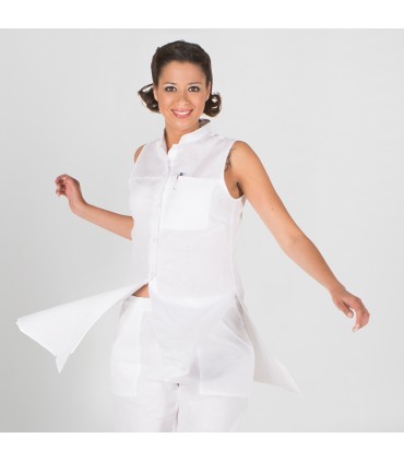BLUSA MUJER LINO BLANCO