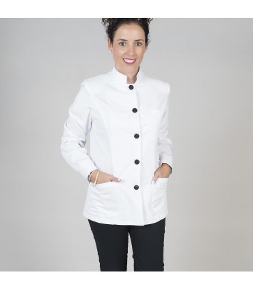 BLUSA MUJER "MAO" M/L BLANCA
