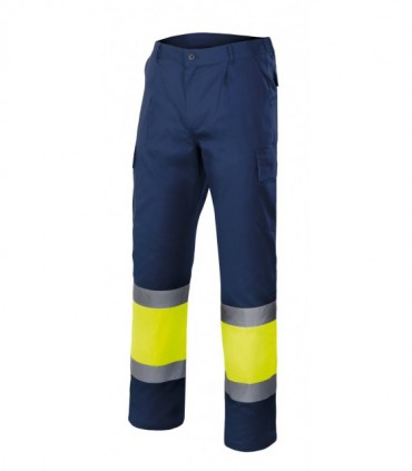 PANTALÓN BICOLOR MULTIBOLSILLOS ALTA VISIBILIDAD
