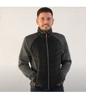 CHAQUETA GRIS OSCURO/NEGRO