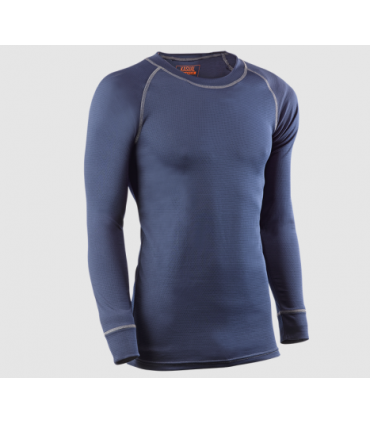 Camiseta y pantalón interior térmico azul marino