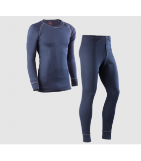 Camiseta y pantalón interior térmico azul marino