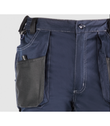 Pantalón multibolsillos flexible con triple costura
