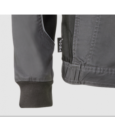 Chaqueta multibolsillos elástica bicolor con triple costura