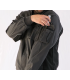 Chaqueta multibolsillos elástica bicolor con triple costura