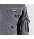 Chaqueta multibolsillos elástica bicolor con triple costura