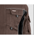 Chaqueta multibolsillos elástica bicolor con triple costura