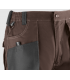 Pantalón elástico multibolsillos con triple costura Marrón/Neg