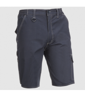 Pantalón elástico multibolsillos con triple costura Azul Marino