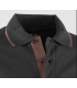 Polo piqué de manga corta Marrón/Neg