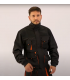 Chaqueta multibolsillos Negro / Gris / Naranja