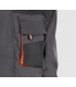 Chaqueta multibolsillos Negro / Gris / Naranja