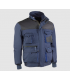 Chaqueta multibolsillos Negro / Azul marino