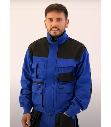 Chaqueta multibolsillos Negro / Azulina